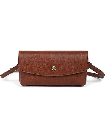 Pochette téléphone avec portefeuille 1 volet Stop RFID Cuir ONDINE
