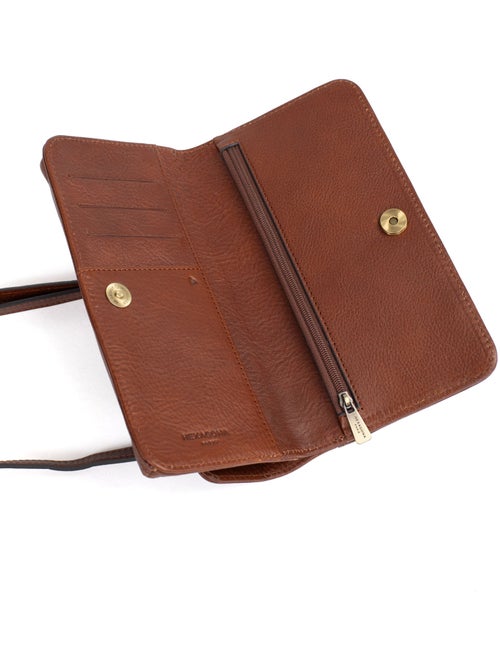 Pochette téléphone avec portefeuille  1 volet  Stop RFID  Cuir ONDINE - Kiabi