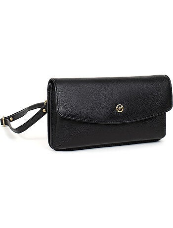 Pochette téléphone avec portefeuille 1 volet Stop RFID Cuir ONDINE