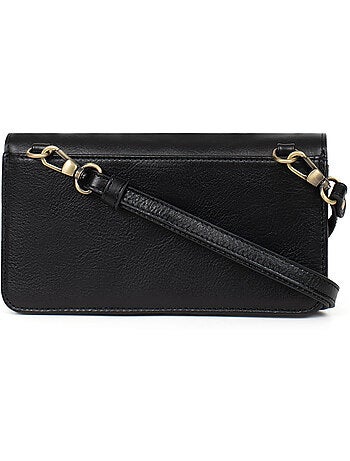 Pochette téléphone avec portefeuille 1 volet Stop RFID Cuir ONDINE