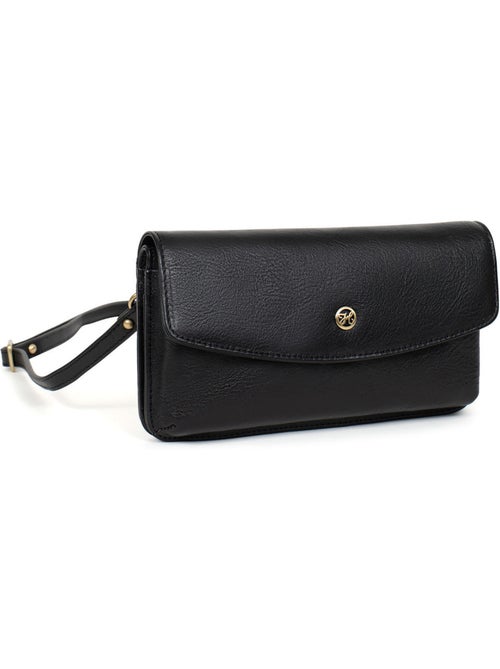 Pochette téléphone avec portefeuille  1 volet  Stop RFID  Cuir ONDINE - Kiabi
