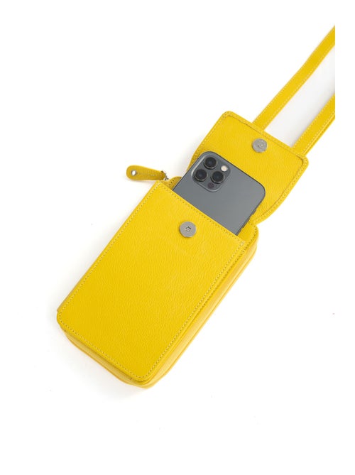 Pochette téléphone avec portefeuille  Cuir CONFORT - Kiabi
