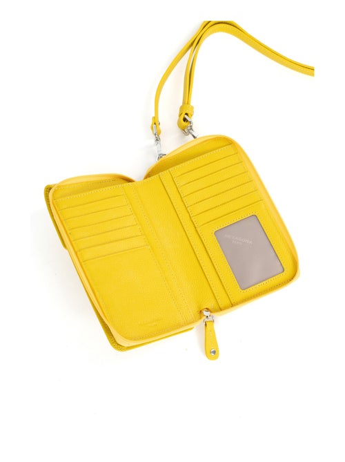 Pochette téléphone avec portefeuille  Cuir CONFORT - Kiabi