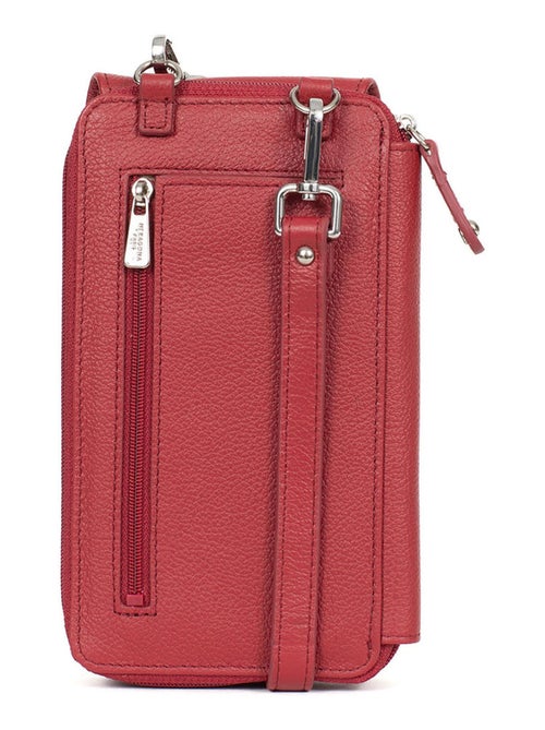 Pochette téléphone avec portefeuille  Cuir CONFORT - Kiabi