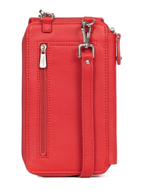Pochette téléphone avec portefeuille  Cuir CONFORT - Kiabi