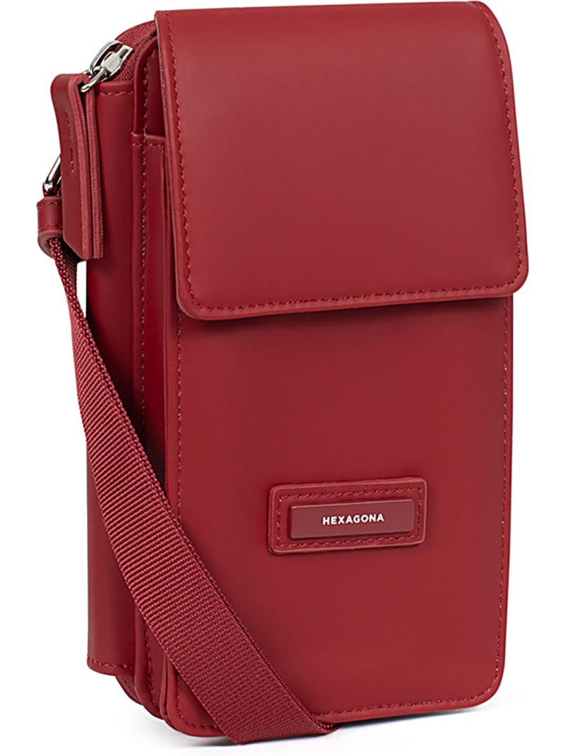 Pochette téléphone avec portefeuille NAMI Rouge foncé - Kiabi