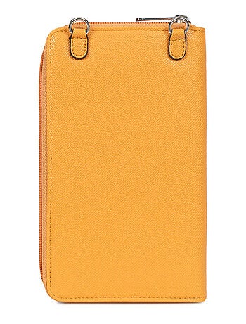 Pochette téléphone avec portefeuille stop rfid ava hexagona