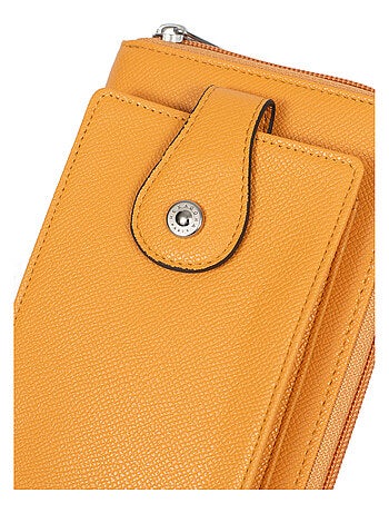Pochette téléphone avec portefeuille stop rfid ava hexagona