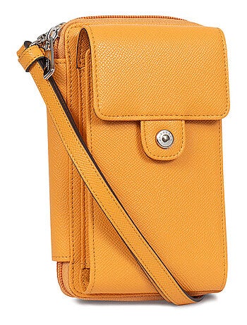 Pochette téléphone avec portefeuille stop rfid ava hexagona