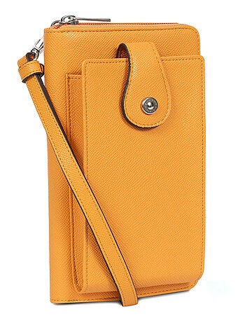 Pochette téléphone avec portefeuille Stop RFID AVA