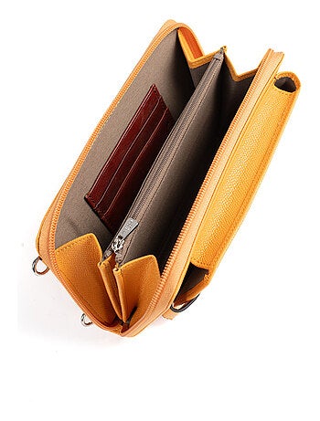 Pochette téléphone avec portefeuille Stop RFID AVA