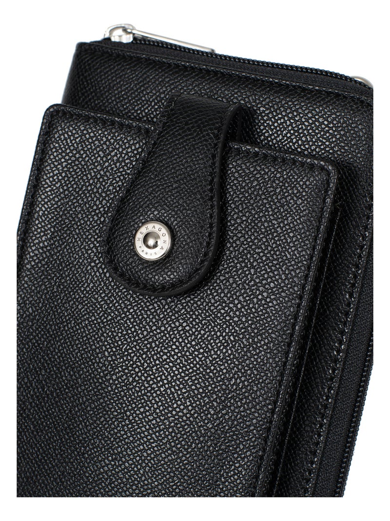 Pochette téléphone avec portefeuille  Stop RFID AVA Noir - Kiabi
