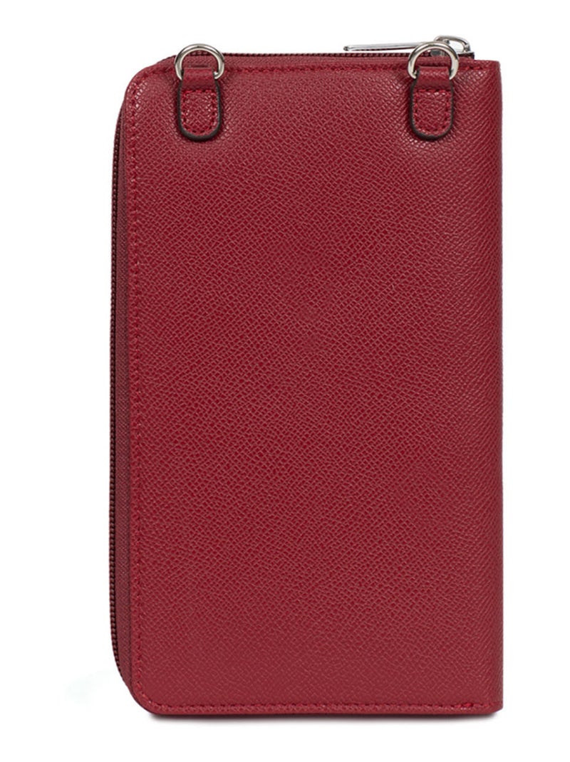 Pochette téléphone avec portefeuille  Stop RFID AVA Rouge carmin - Kiabi
