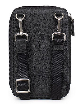 Pochette téléphone avec portefeuille stop rfid cuir confort hexagona