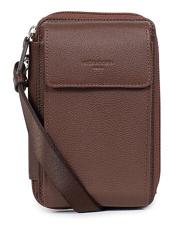 Pochette téléphone avec portefeuille Stop RFID Cuir CONFORT