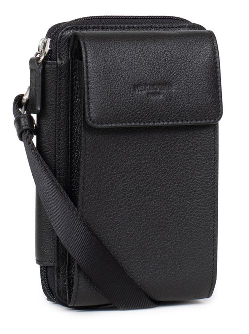 Pochette téléphone avec portefeuille  Stop RFID  Cuir CONFORT - Kiabi