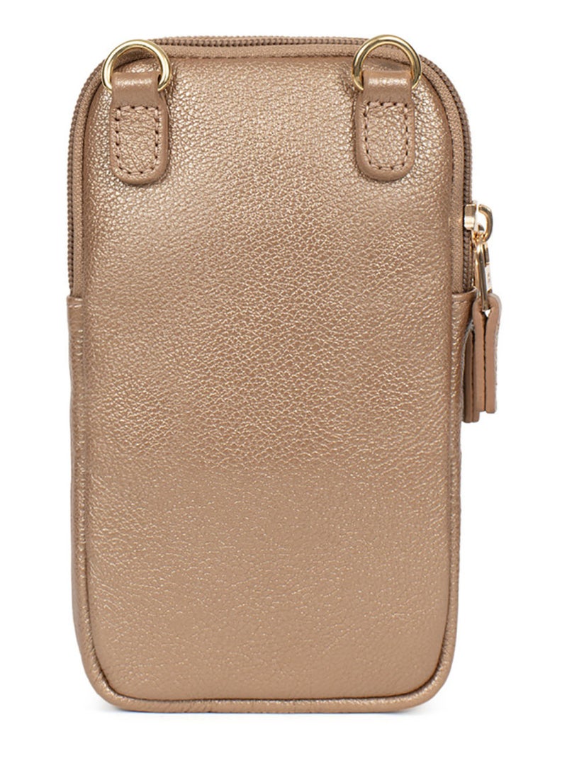 Pochette téléphone  Cuir LUNA Doré/or - Kiabi