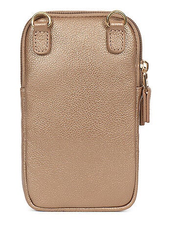 Pochette téléphone cuir luna hexagona