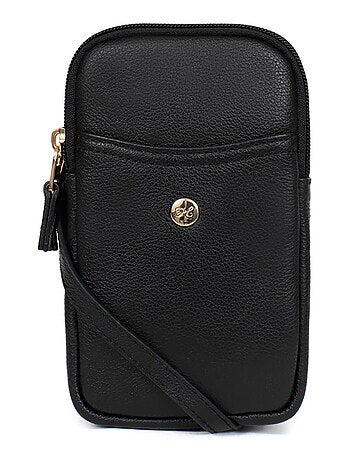 Pochette téléphone cuir luna hexagona