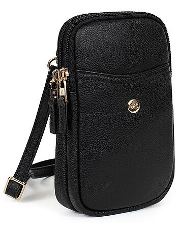 Pochette téléphone cuir luna hexagona