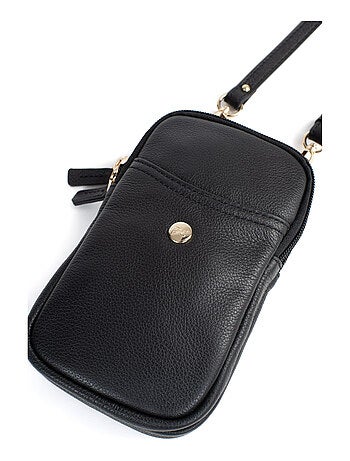 Pochette téléphone cuir luna hexagona