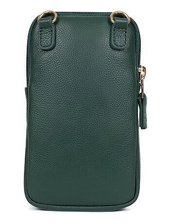 Pochette téléphone cuir luna hexagona