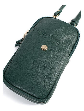 Pochette téléphone cuir luna hexagona