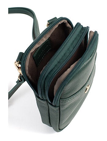 Pochette téléphone cuir luna hexagona