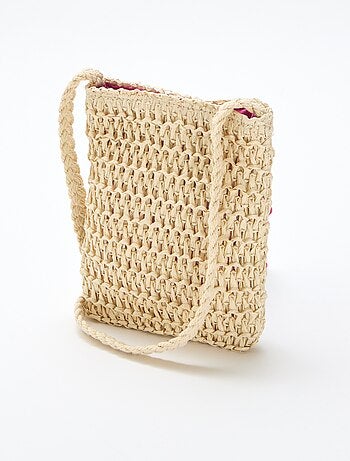 Pochette téléphone tressée