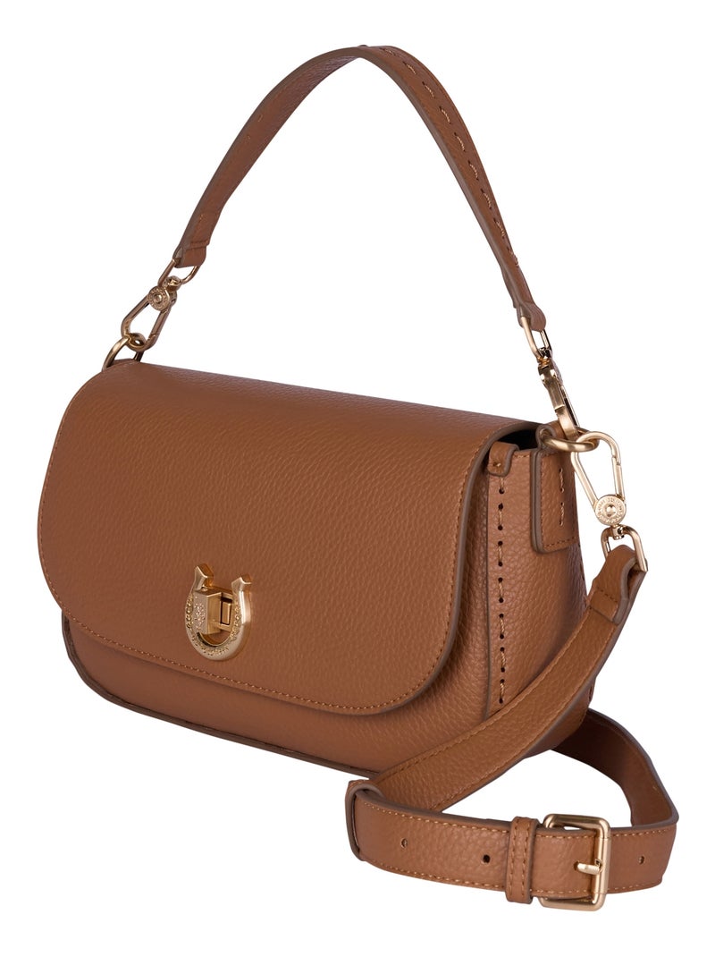 Pochette U.S Polo Middleton Flap Crossbody Camel - Kiabi