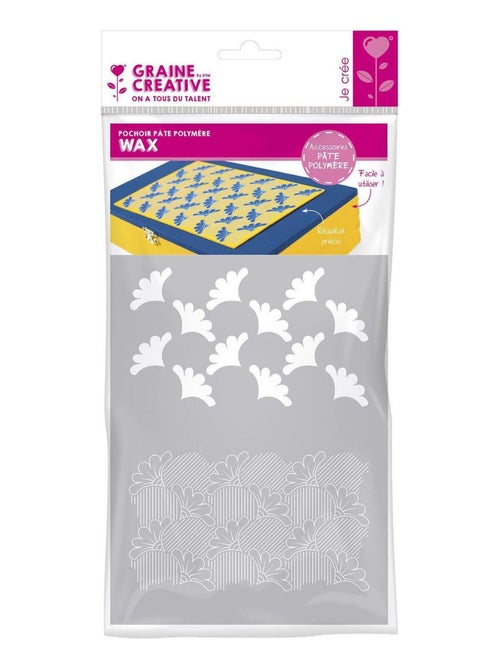 Pochoir pâte polymère Wax 15,3 x 11,4 cm - Graine Créative - Kiabi