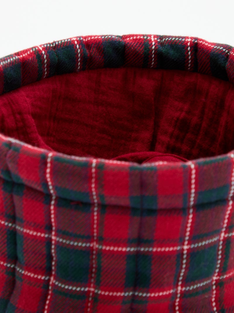Pochon de rangement 'Noël' Rouge - Kiabi