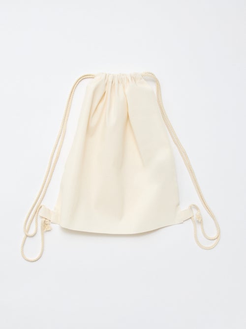 Pochon uni avec cordons - Kiabi Pochon uni avec cordons - Kiabi