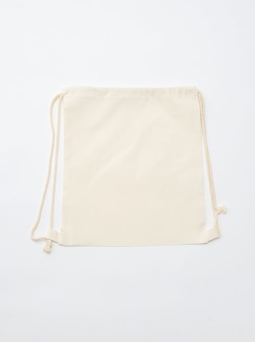 Pochon uni avec cordons - Kiabi Pochon uni avec cordons - Kiabi