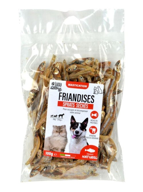 Poissons séchés pour chien et chat - 100g - Kiabi