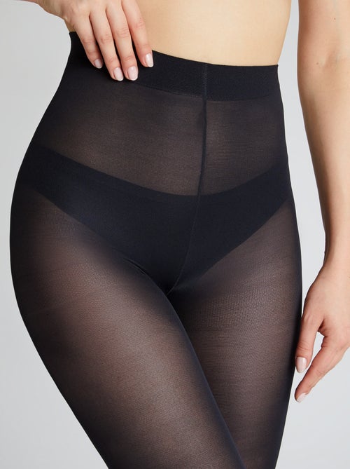 POKA  LOT DE 2 collants unis opaques - RougeGorge Lingerie - Kiabi