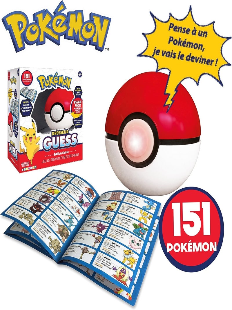 Poké Ball Intéractive Pokémon Dresseur Guess - Bandai Multicolore - Kiabi