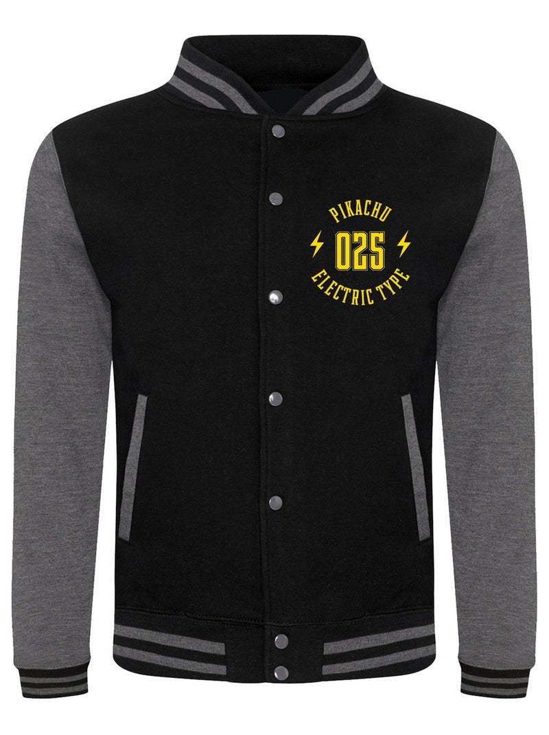Pokemon - Blouson d´université COLLEGIATE Noir Jaune - Kiabi