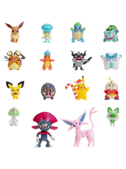 Pokémon - Calendrier de l'Avent figurine de bataille de luxe - Kiabi