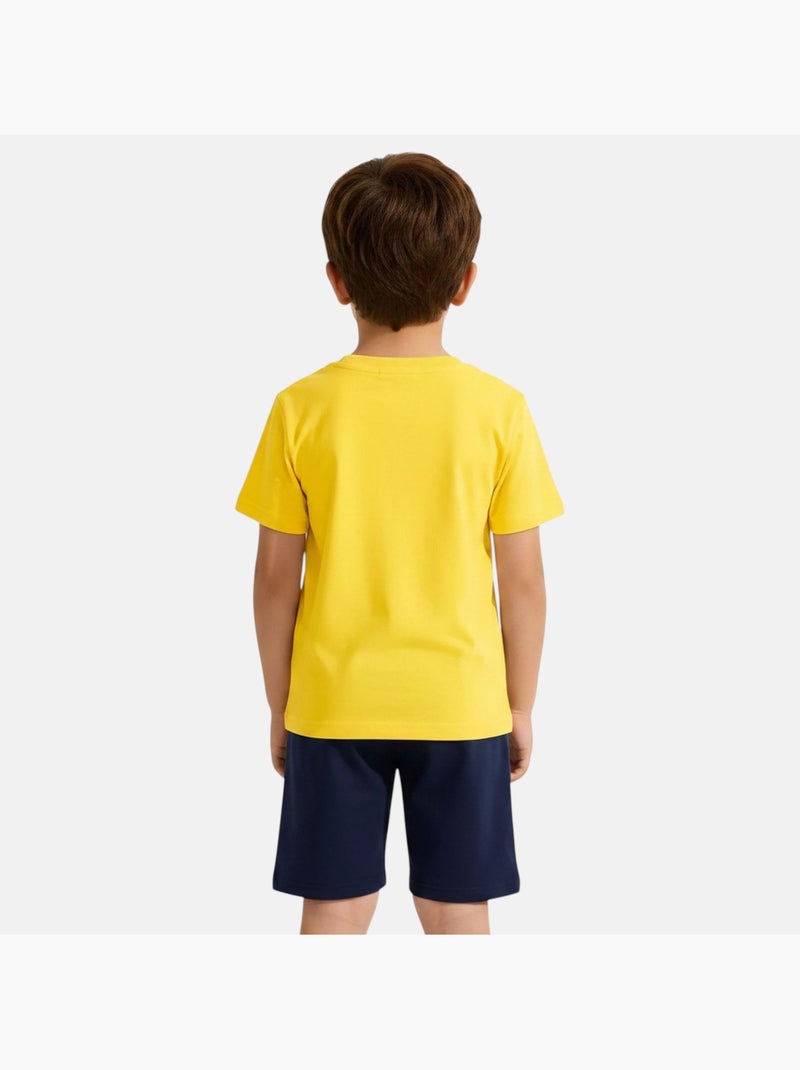 Pokemon - Ensemble T-shirt et short avec personnage Jaune - Kiabi