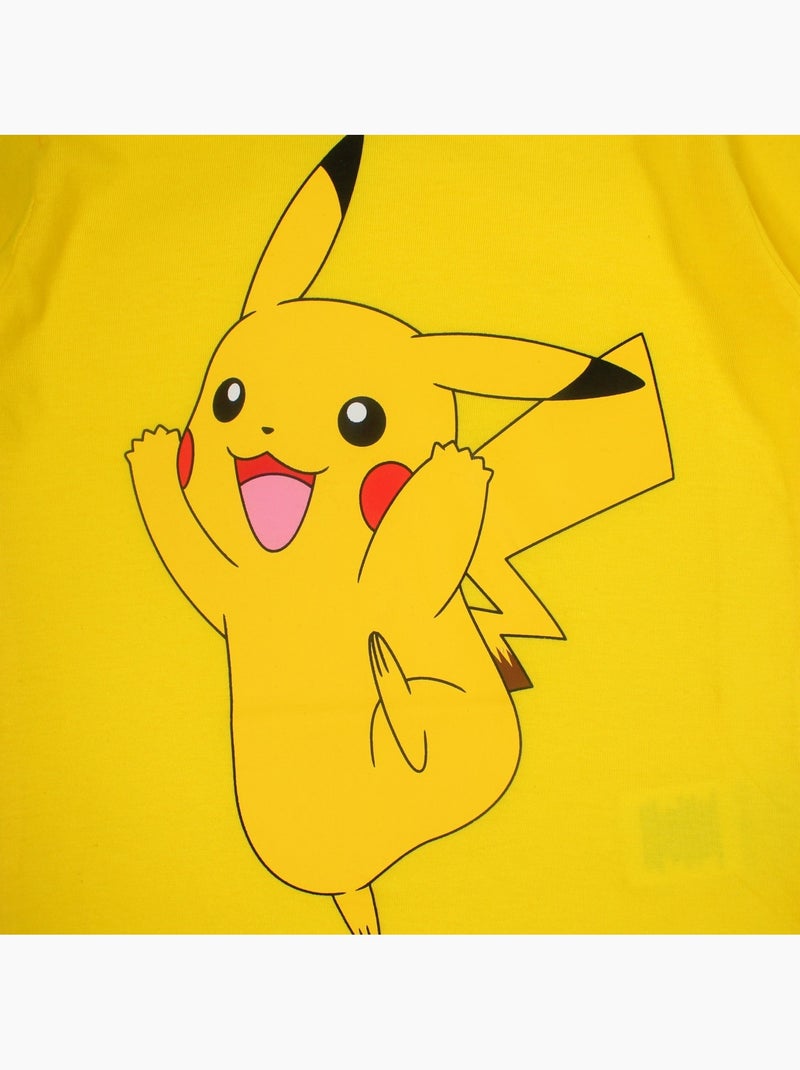 Pokemon - Ensemble T-shirt et short avec personnage Jaune - Kiabi
