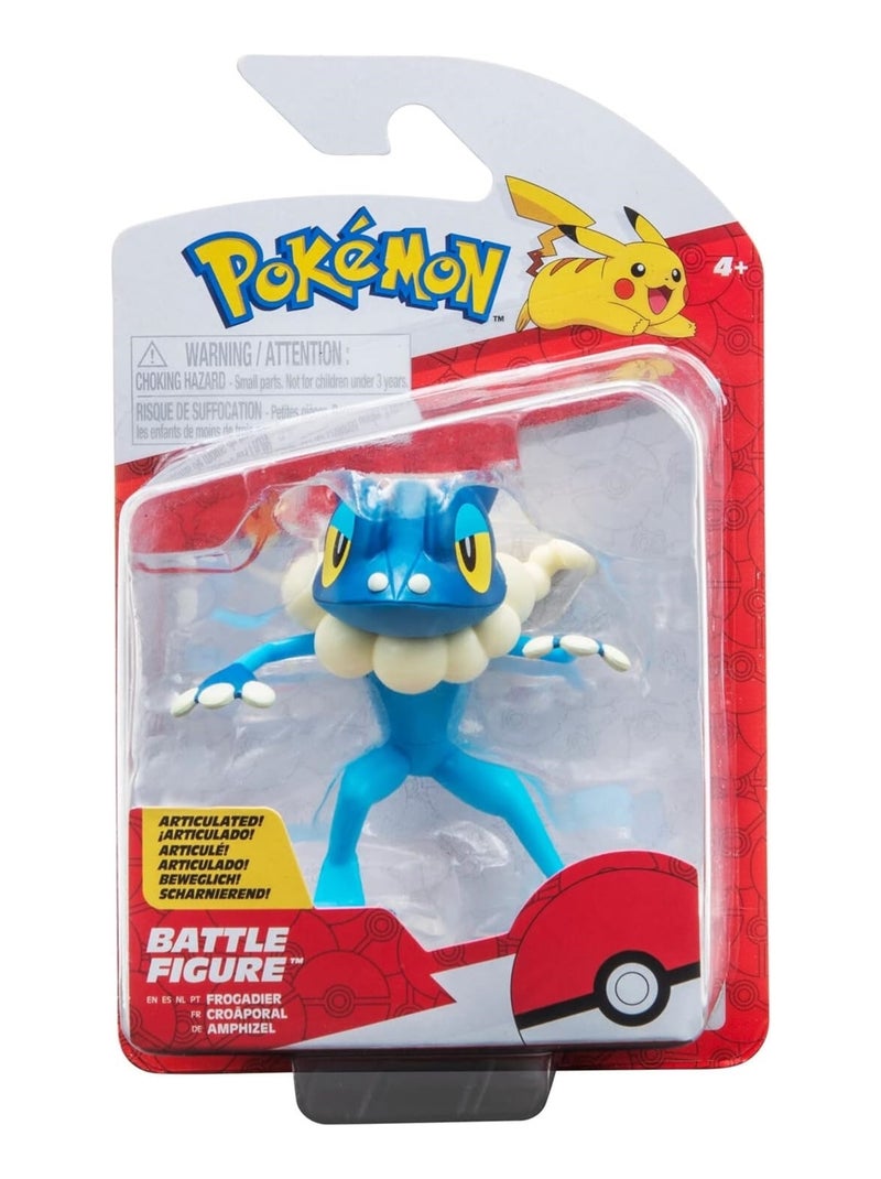 Pokémon - Figurine de combat Frogedier Bleu - Kiabi