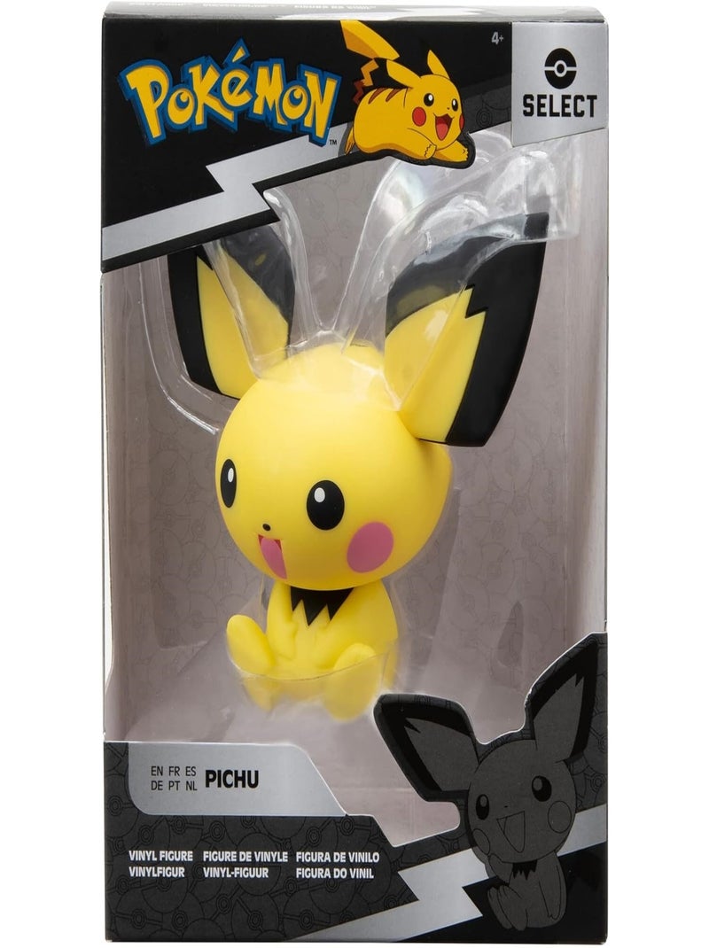 Pokémon - Figurine officielle en vinyle - Pichu Jaune - Kiabi