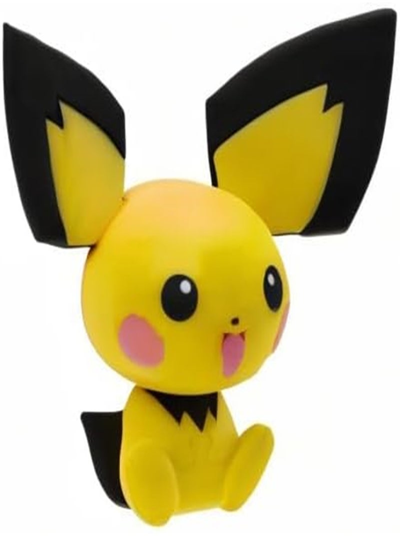 Pokémon - Figurine officielle en vinyle - Pichu Jaune - Kiabi