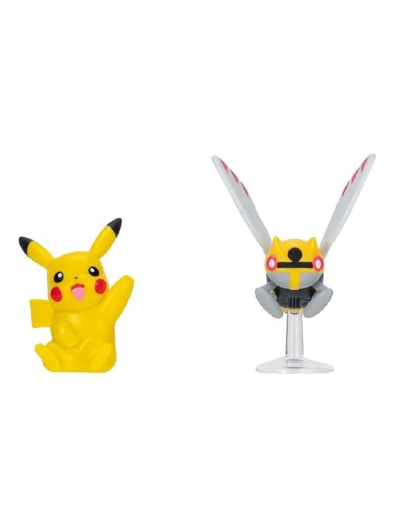 Pokémon - Lot de 2 figurines de combat Ninjask et Pikachu Jaune - Kiabi