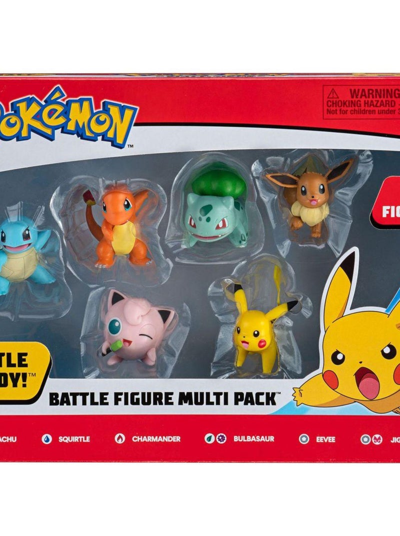 Pokemon - Pack De 6 Figurines N/A - Kiabi