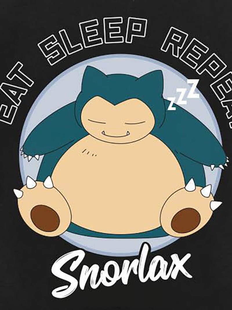 Pokemon - Robe t-shirt SLEEPING Noir - Kiabi