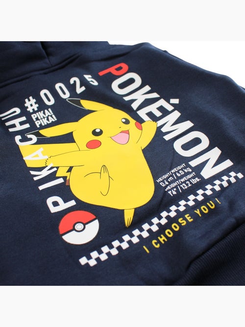 Pokemon - Sweat à capuche garçon imprimé - Kiabi