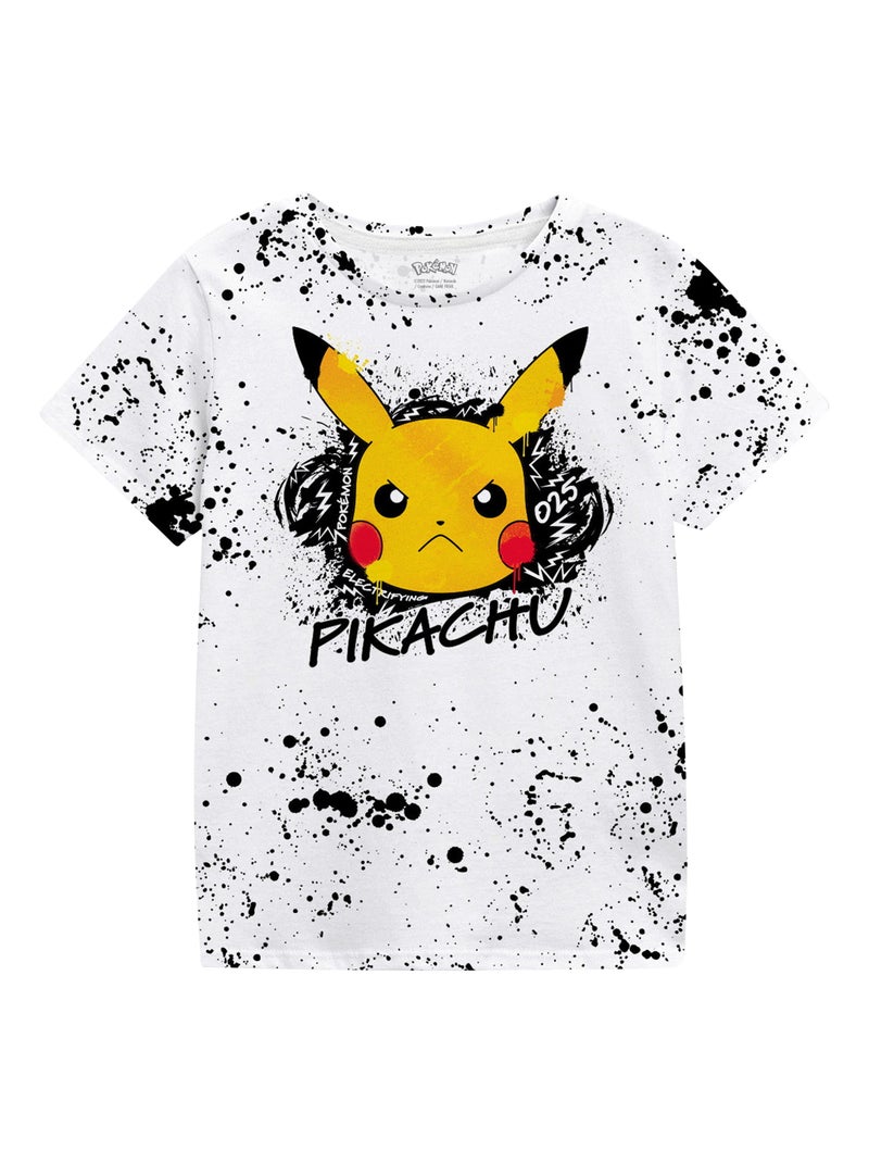 Pokemon - T-shirt ELECTRIFYING Blanc - Kiabi