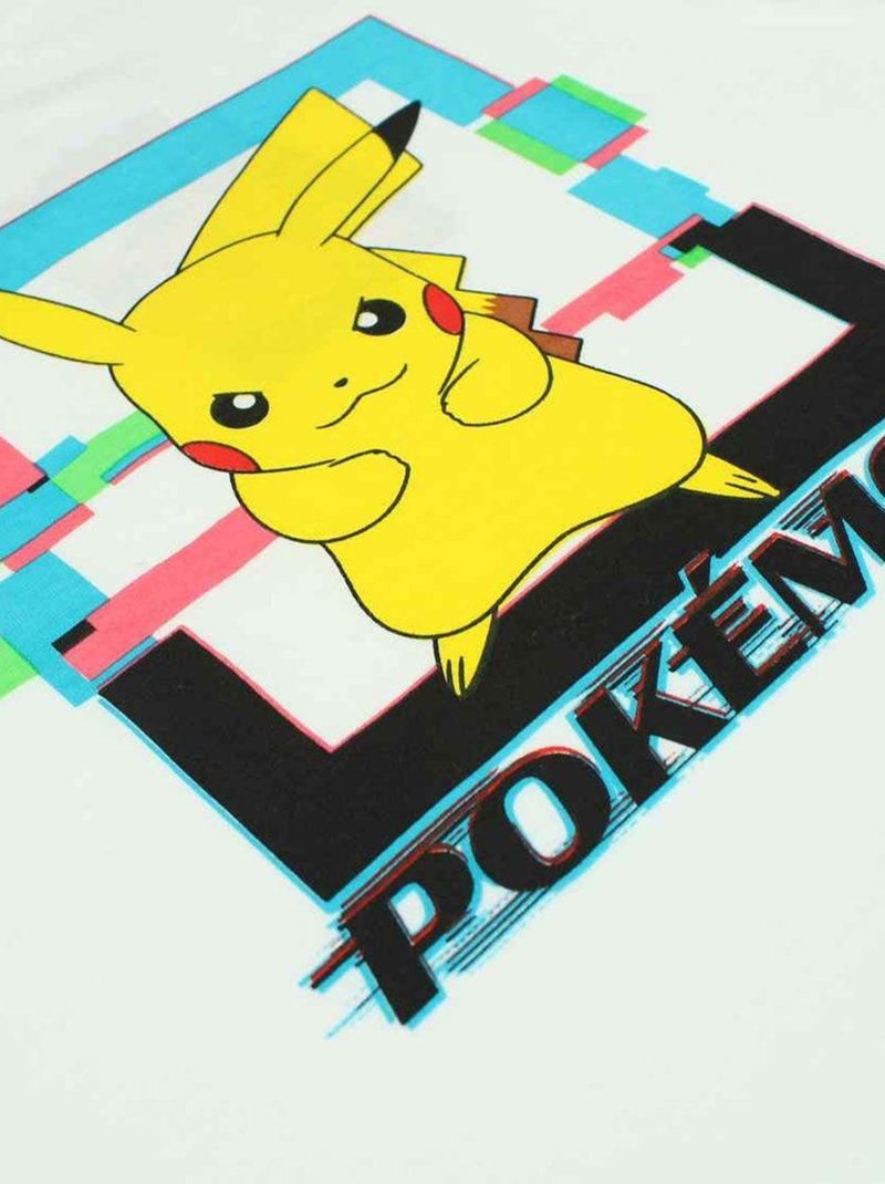 Pokemon - T-shirt imprimé Pokemon en coton Blanc - Kiabi